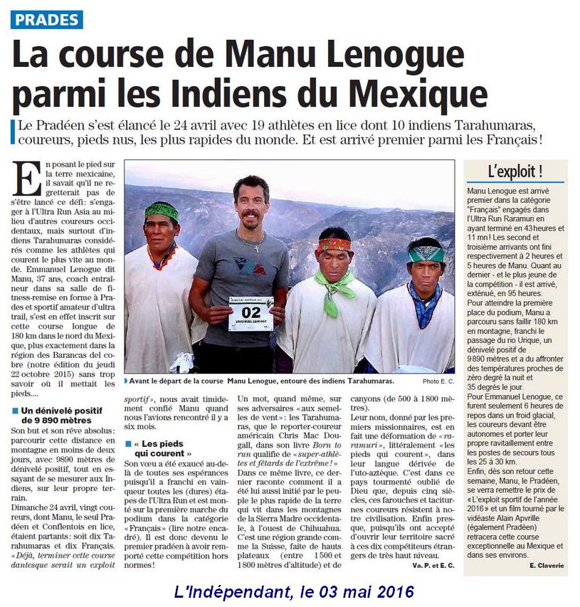 Manu Lenogue article